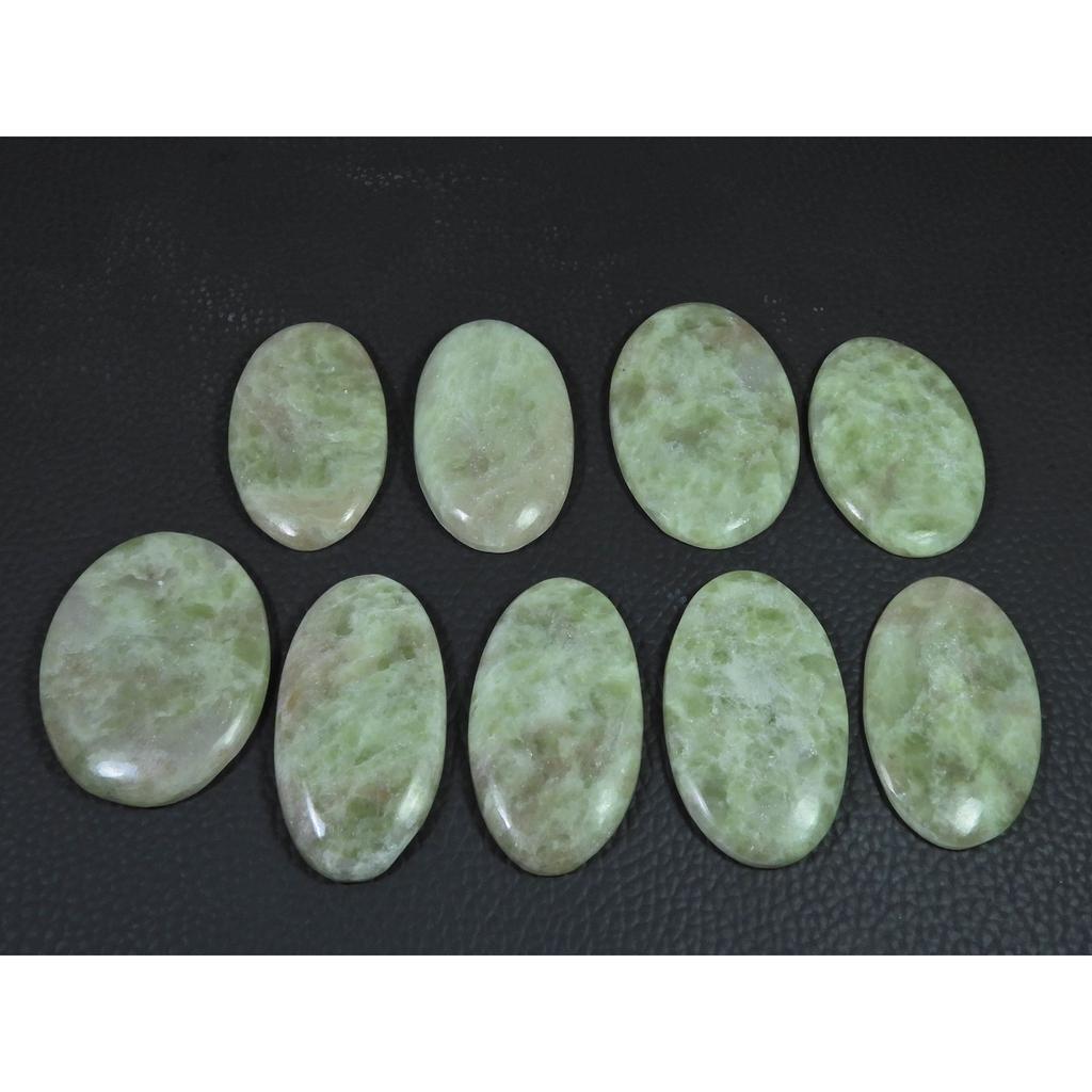 09Pcs Natural Sunstone Oval Shape Cabochon Loose Gemstone Lot 407Cts. C-2308
