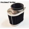 1 Pcs Motorcycle 51mm Pod Air Filter 2" Mushroom Head Intake Air Filter Clamp On