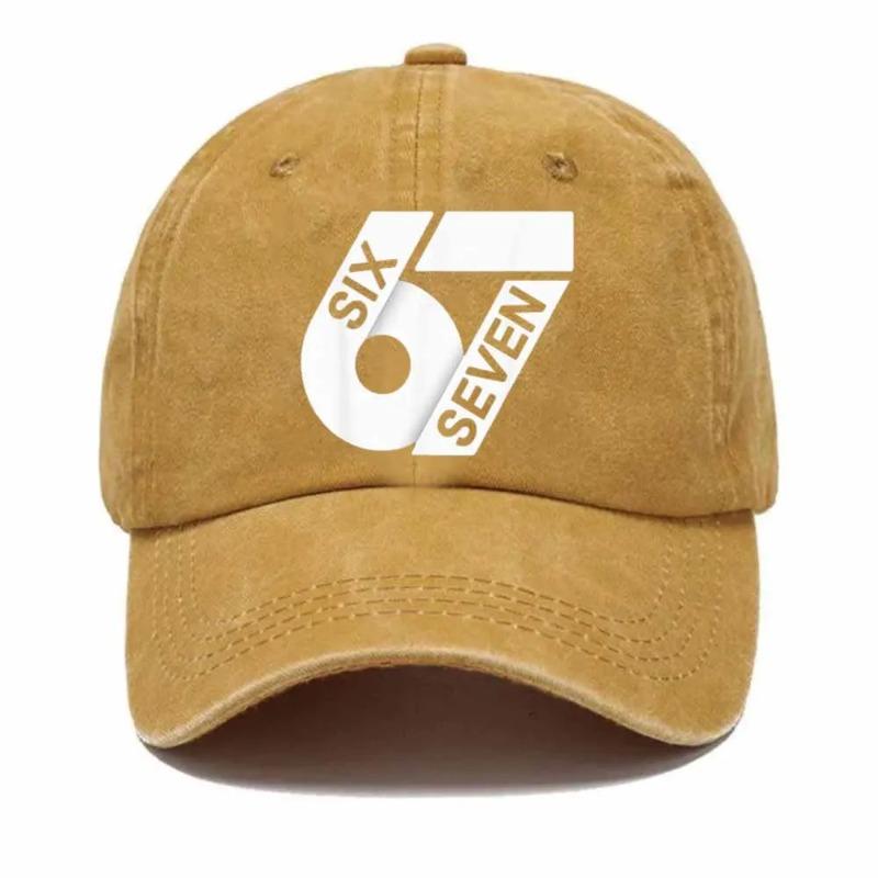 67 Meme Funny Six Seven Sun Baseball Cap Casual Men Adult Hip Hop Hats Print Hiking Fishing Baseball Caps Gift Idea