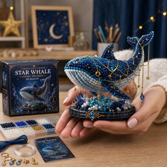 Yousheng Mythical Animal DIY Bead Kit for Beginners, 3D Beaded Animal Making Kit with Instructions, Unique Animal Designs with Glass Beads and Pattern