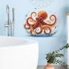 Decorative Stickers for Bathroom Decoration In The Cartoon Water Ripple Scene Featuring An Octopus