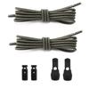 New 1Pair/3Pair Round Elastic Shoelace Unisex Quick-Release Shoelaces No-Tie Laces for Sneakers and Boots Shoe Laces