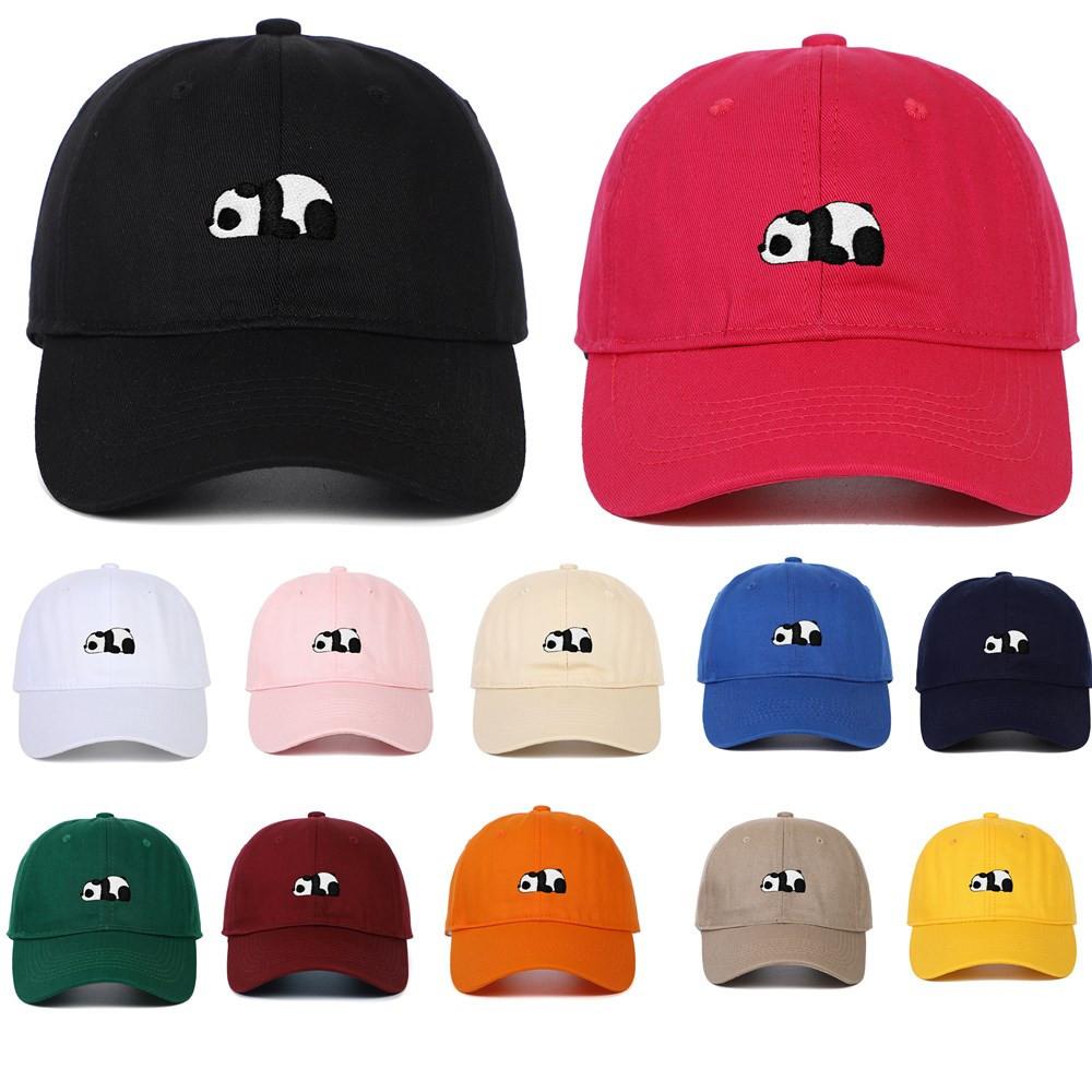 1pc Unisex Panda Embroidery Baseball Caps for Women,outdoor Sports Fishing Summer Peaked Adjustable Driver Caps for Daily Wear