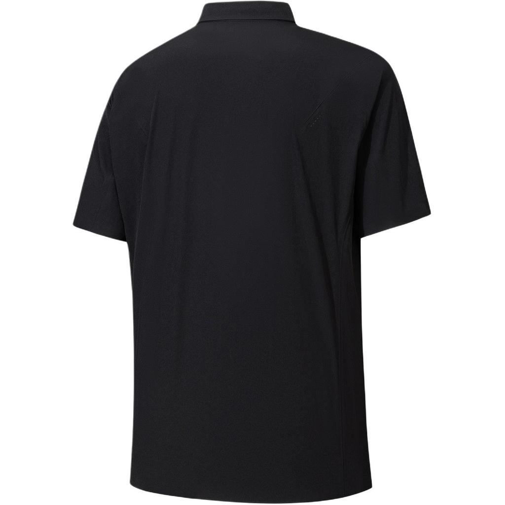 Anta Champion All-Weather Series Simple Casual Fashion Solid Color Polo Zip Short Sleeve Shirt Men shirts 152620134-4