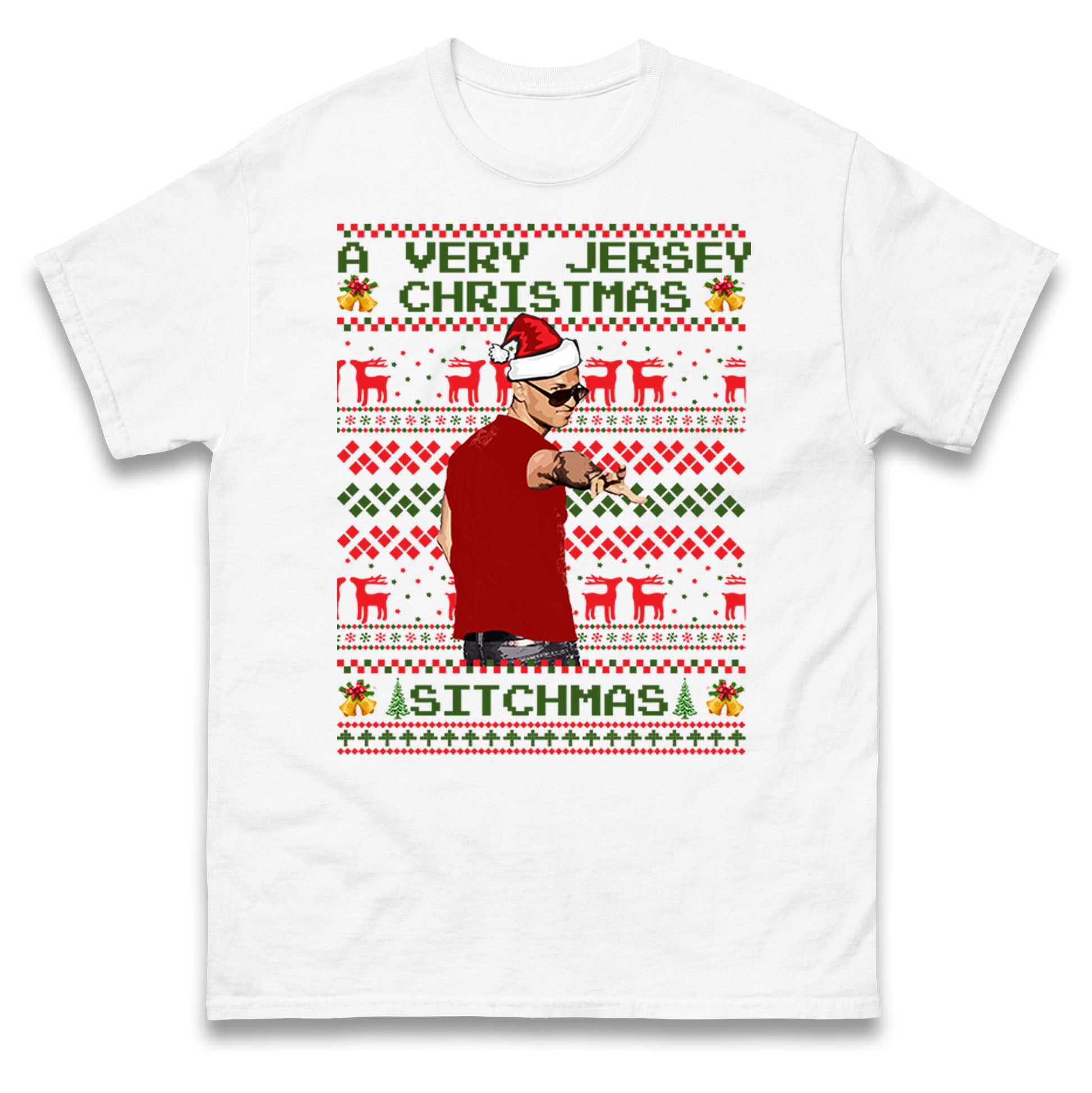 

A Very Jersey Christmas Sitchmas Mike Sorrentino Mens T Shirt Womens Tops Tees M