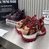 Suding Thick-soled Heightening Dad Shoes Flame Color Matching Forrest Gump Shoes Women's 2025 Autumn New European Trendy Running Shoes