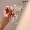 1PC Fashion Elegant Pearl Tassel Hair Claw Clips Hairpins Flower Hair Clip Headwear for Women Girls Hair Accessories