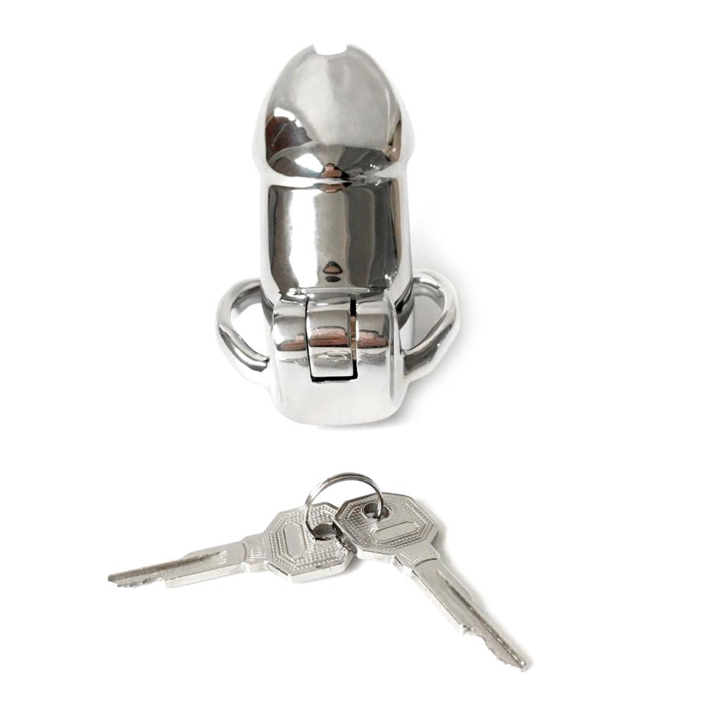 Newest Male Bird Lock Chastity Device Stainless Steel Cock Ring Cage Men Penis Cages Cbt Toy Devices Sex Products for Adults