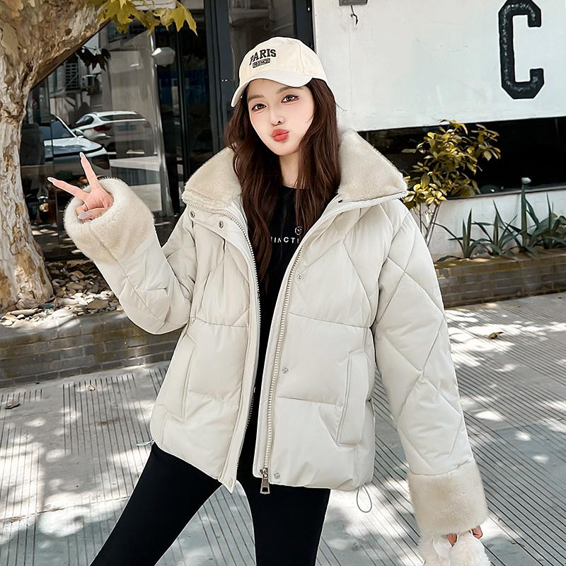 Podzim Zima Zahustit Teplá Parka Ženy Neformální Sladké Jednobarevné Velká kapsa Volná Kabát s kapucí Bundy Outwear