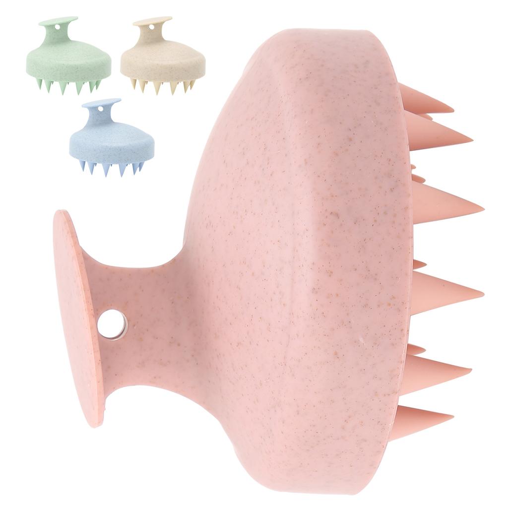 Silicone Scalp Massager Brush Home Portable Hair Washing Shampoo Brush Scalp Exfoliator