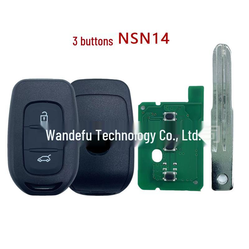 4A Chip 433MHz Remote Key for Renault/Dacia Sandero Logan 2 with 4 Metal Blanks
