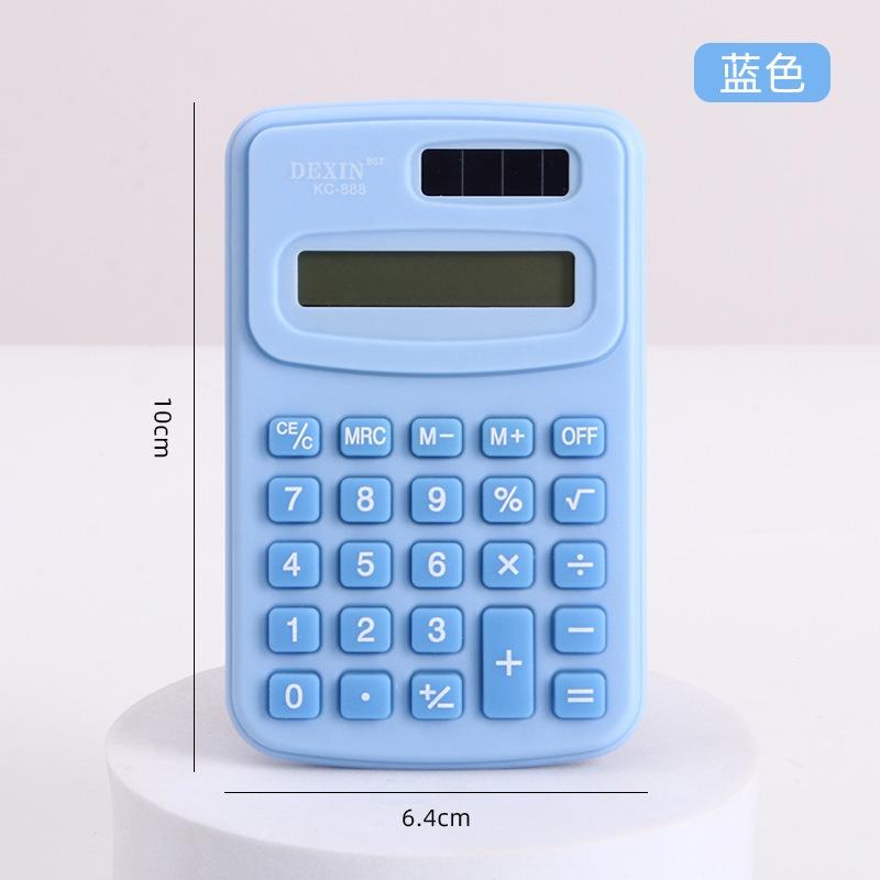 Cute Cartoon Mini Portable 8 Digit Calculator For Student Office Daily Use