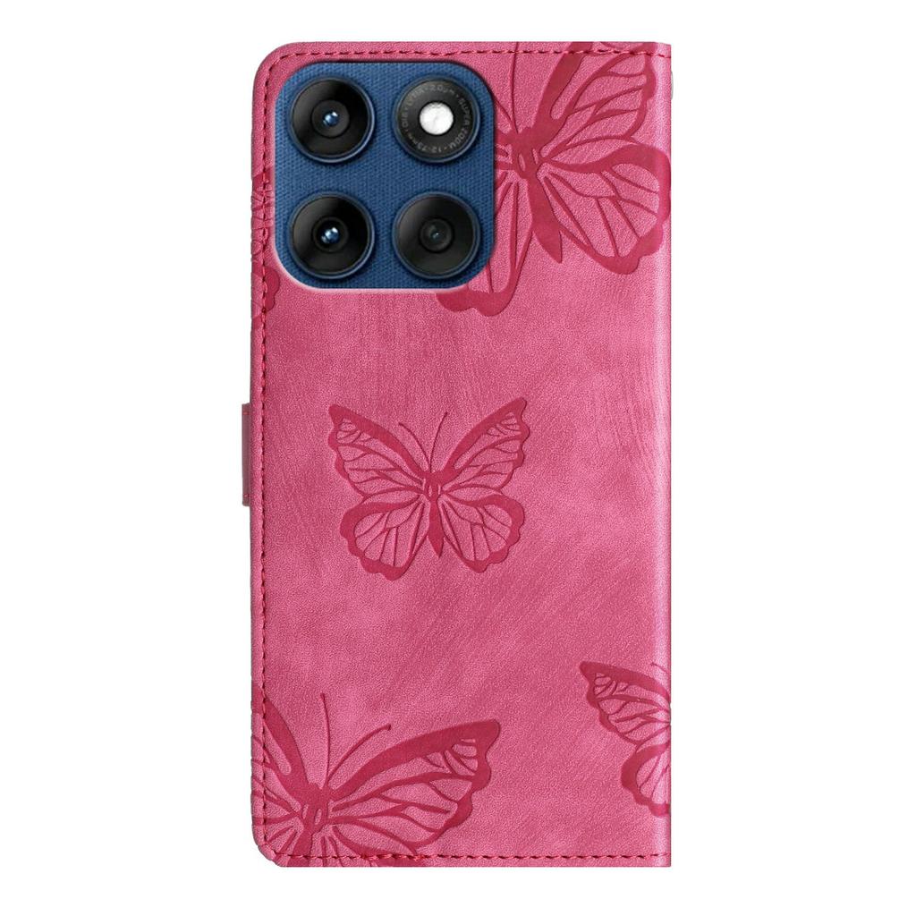 Wallet Case for Motorola Edge 60 5G/60s 5G/60 Fusion 5G Butterfly Design Flip Leather Phone Cover Skin-Touch