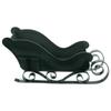 Albero di Natale Ornamento di Natale Slitta da Tavolo Adorno Gadget Regalo Slitta di Plastica Decorazione Verde Scuro Fai da Te Appeso