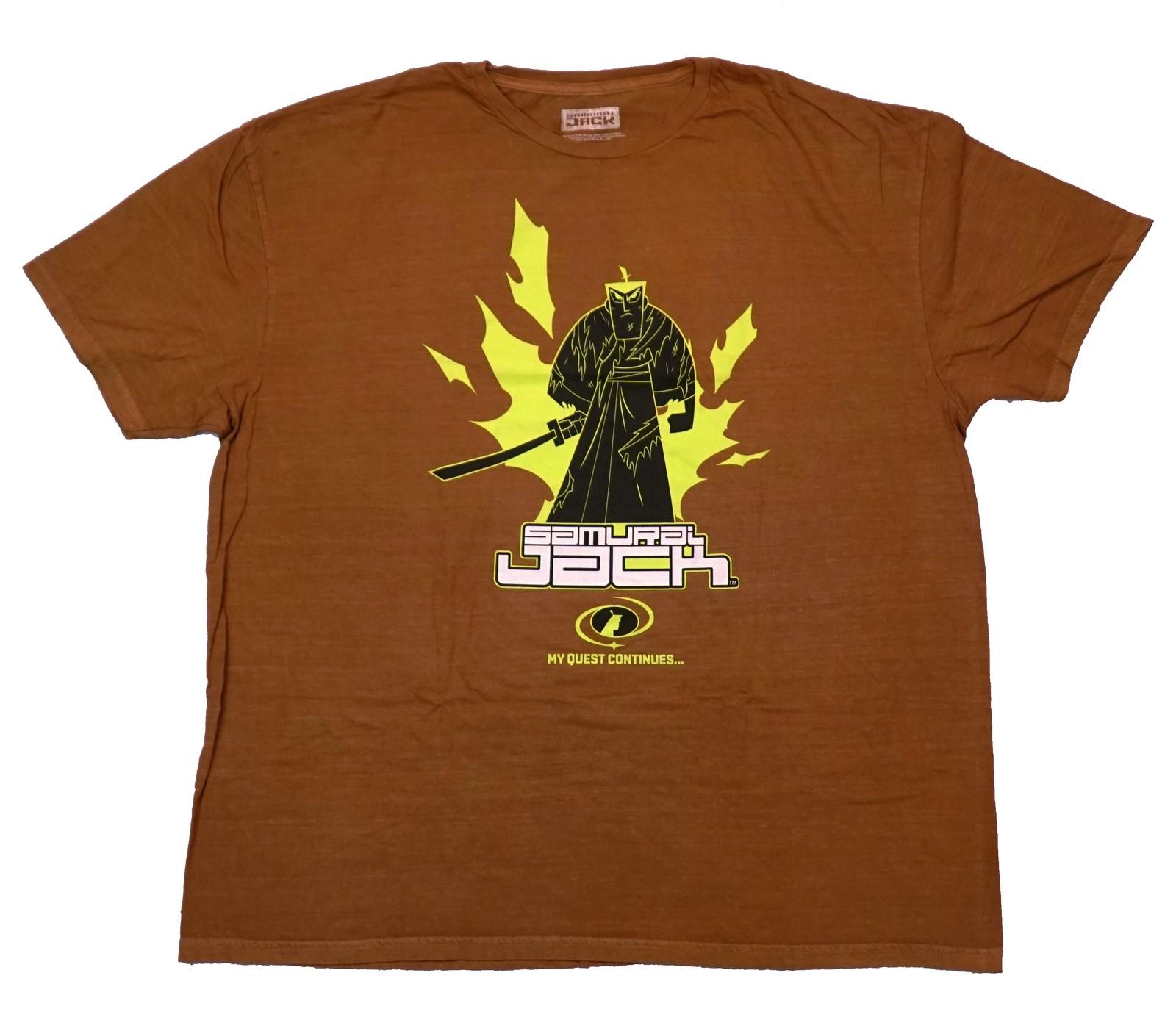 Samurai Jack New Adult T-Shirt - Standing Above My Quest Continues... XXXL