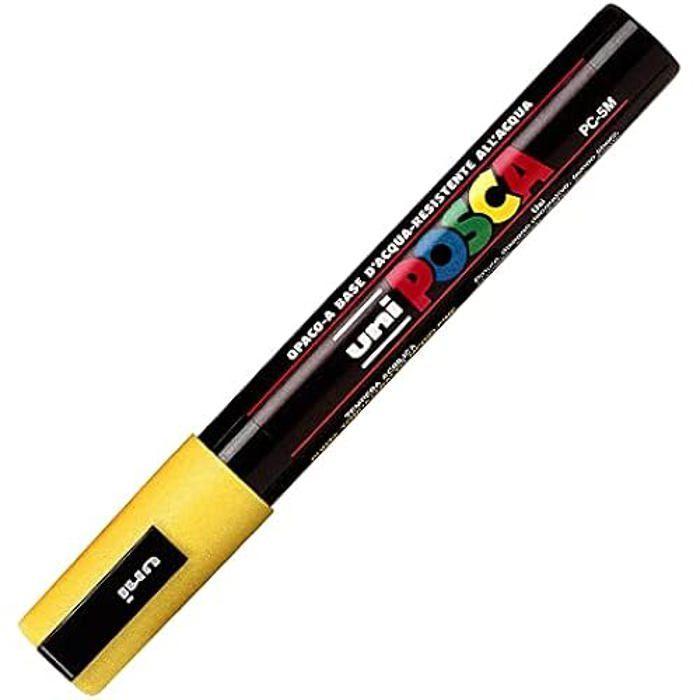 Stylo - POSCA - CF6 POCKET MOYEN JAUNE - Résistant à l'eau et à la lumière