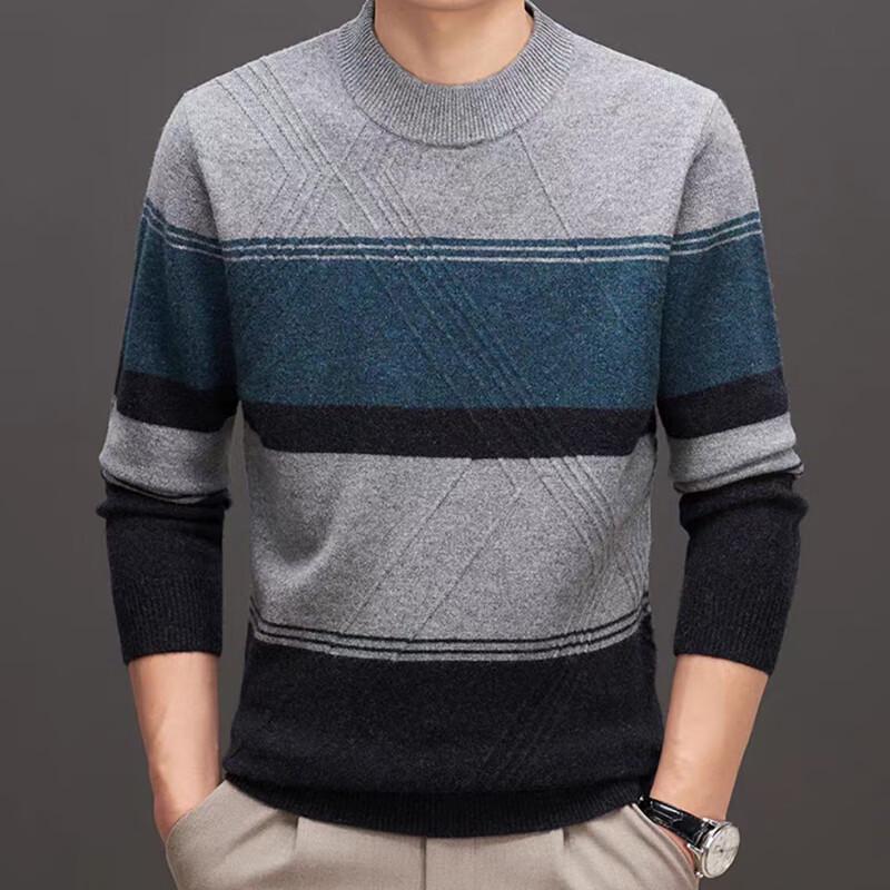 

Мужской шерстяной свитер с круглым вырезом Raphenny 3XL