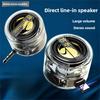 New 2026 Aux Mini Speaker Type-C Line-in Mobile Phone Sound Amplifier Large Volume Bluetooth Speakers Portable for Phone 3.5mm