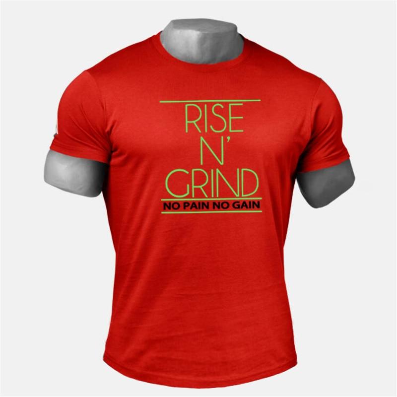 Do The Work New Brand Cotton Men Summer Gym Sports Bodybuilding and Fitness Printed O-neck Slim Fit Tee Shirt Homme