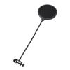 Mic Pop Filter Double Layered Nylon Mesh Microphone Pop Shield with Flexible 360° Gooseneck Clip for