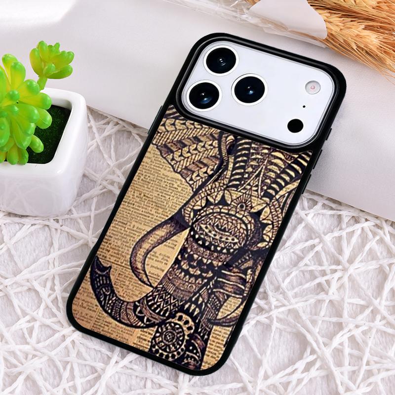 ADORABLE BABY ELEPHANT Phone Case for iPhone 17 Air 16 15 11 12 14 13 Pro Max Shockproof Cover