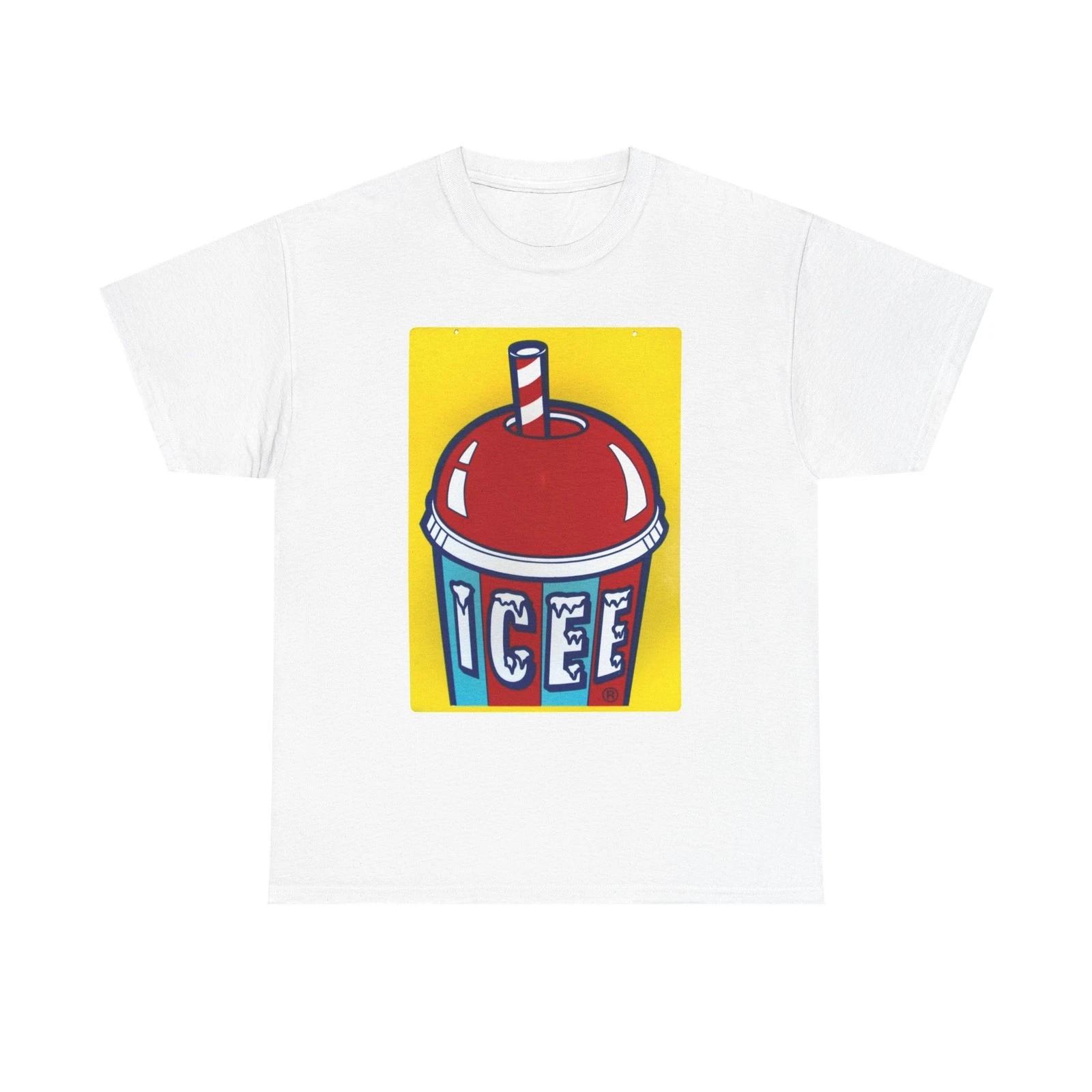 Icee Graphic T Shirt Vintage Slushee Ice Cream Unisex Heavy Cotton Tee S