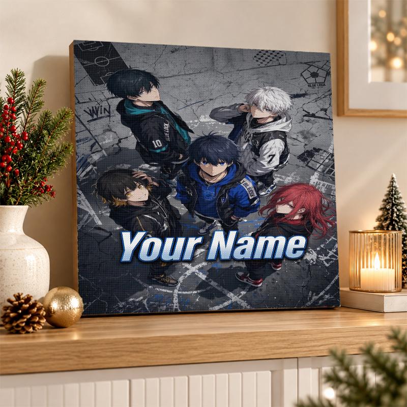 Blue Lock Custom Name Text 5D Diamond Painting Kit DIY Full Drill Diamond Art Decoration