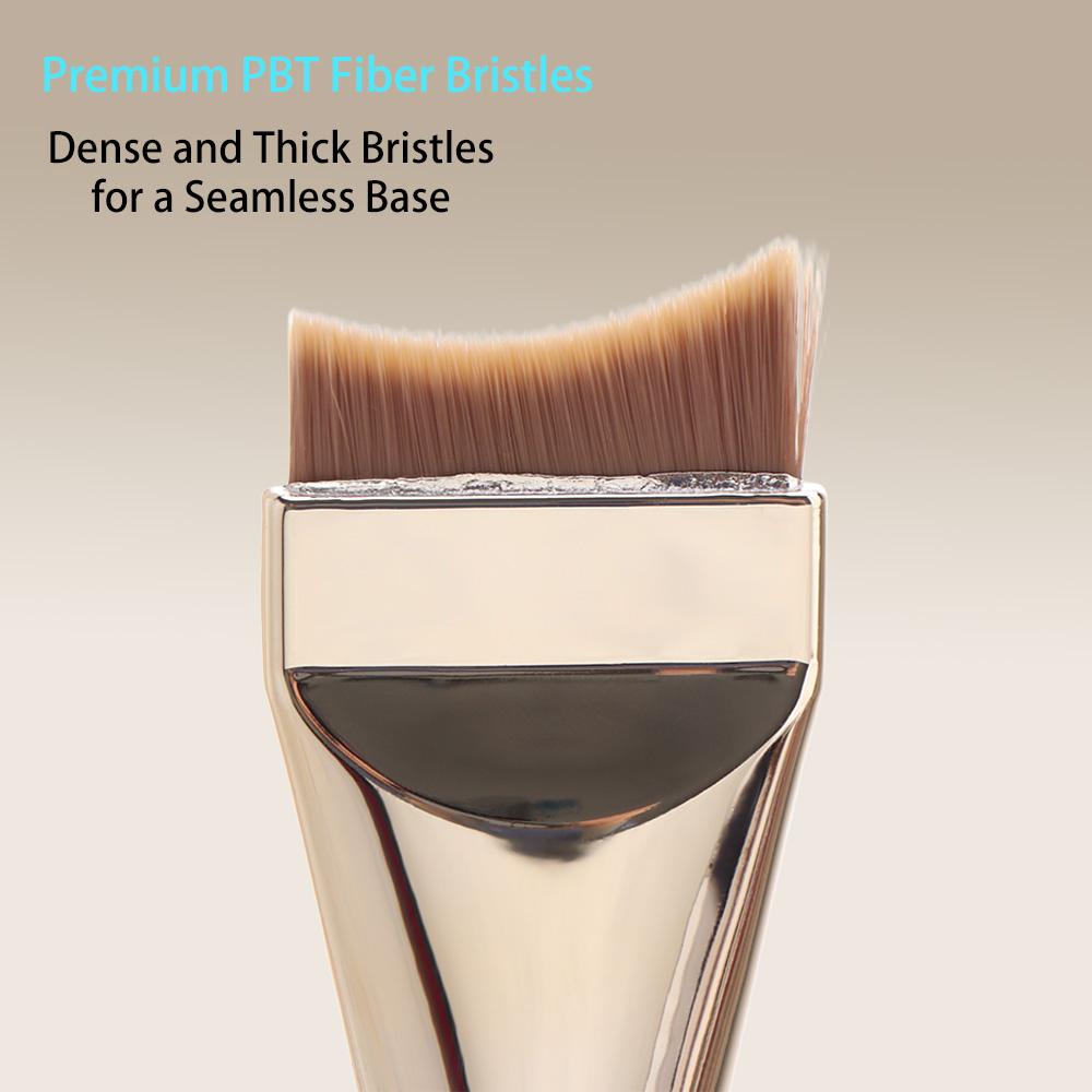 Skin-friendly Liquid Foundation Brush Dense Bristle Flat Concealer Brush  Beauty Tools