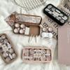 Cute Cartoon Bear Contact Lens Storage Case With Mirror Portable Contact Lens Container Box For Travel Outdoor Organizer Tool