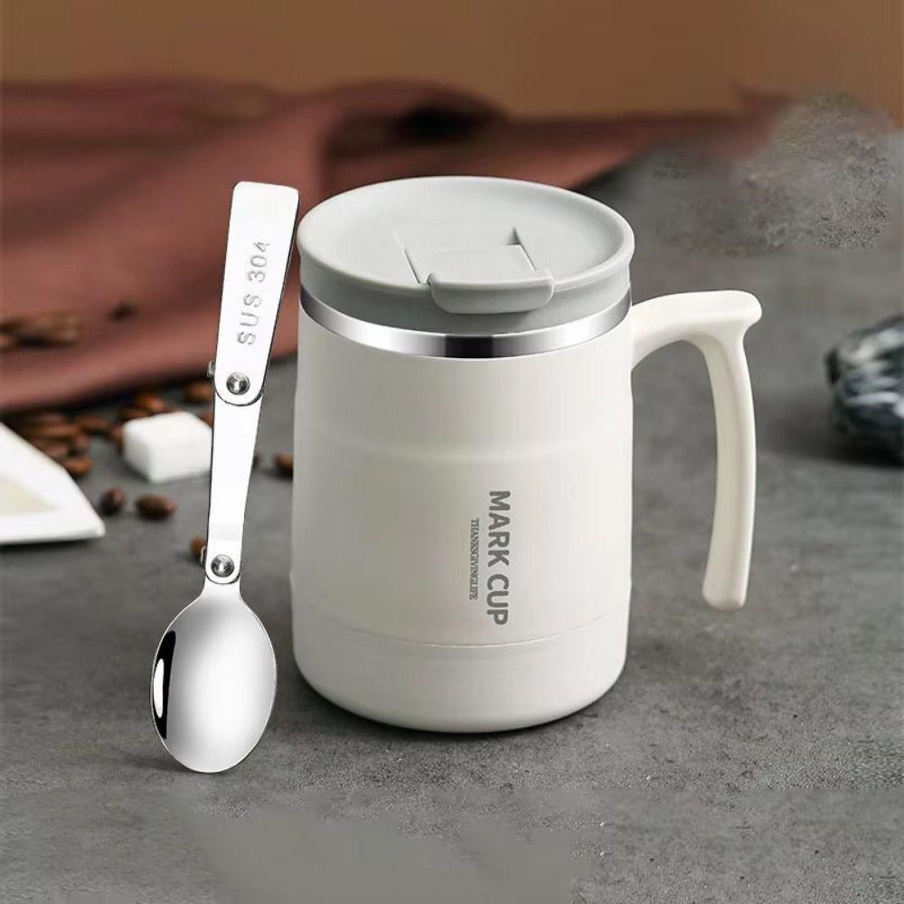 Double-layer Cold Water Drinks Tumbler Non-Slip Handle Thermal Mug Thermos Water Bottle  Outdoor