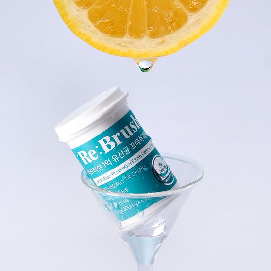 Rebrush 100 Million Oral Probiotics Fresh Lemon Flavor 42 Tablets