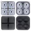 Diamond Pattern Ice Cube & Ball Mold Set
