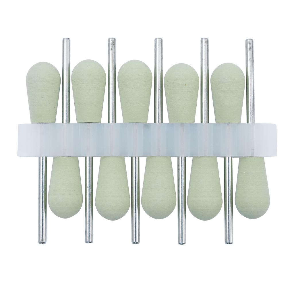 10Pcs/Lot 2.35mm Dental Silicone Rubber Polishers Burs Grinding Heads HP Shank Drill Rotary Teeth Whitening Dentist Tool