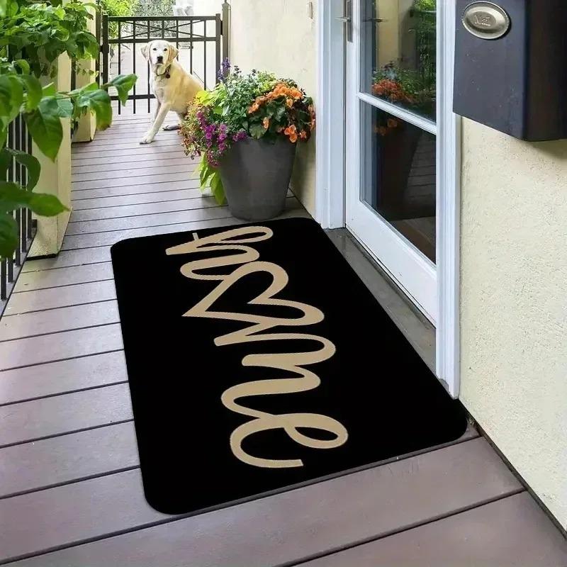 1PC Cute mat fox pattern Door Mats Kitchen Rugs Non-Slip Pop design Bathroom Rugs Bath Mat Carpet for Home Sink Laundry Decor