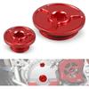 NICECNC Motorcycle Crankcase Cover Cap Bolt Plug Kit Red | Compatible with Honda XR650L 1993-2022,CNC Machined Aluminum