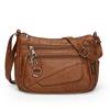 Large Capacity Single Shoulder Lightweight Soft Leather Crossbody Bag