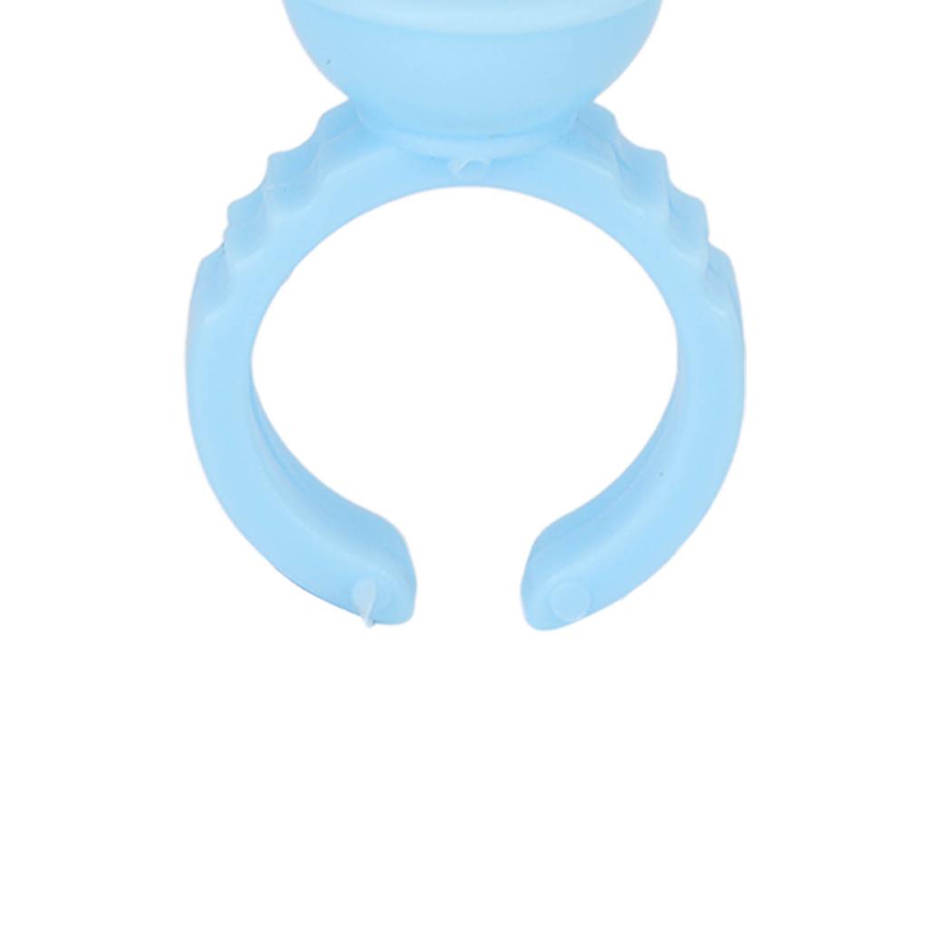 100 Stück Blumen Kleberringe Einweg Wimpern Wimpernverlängerung Klebebecher Zubehör Halter für Wimpernverlängerungen