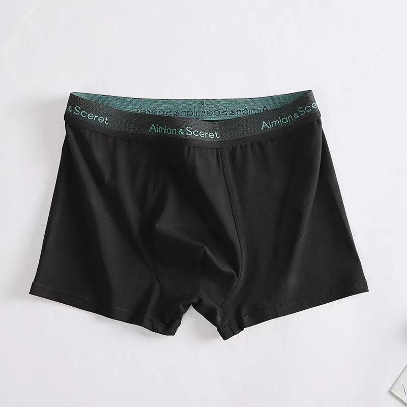 Plus-size Men s Spring and Summer Pure Cotton Graphene Antibacterial Crotch Seamless Briefs L