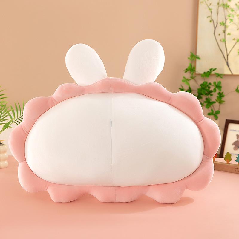 Cute Girl Heart Large Pillow Big White Rabbit Plush Backrest Dormitory Sleeping Gift