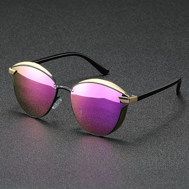 High-quality Sunglasses For Both Men And Women, Featuring Golden Frames, Suitable For Hiking, Driving, Fishing, And Photography.