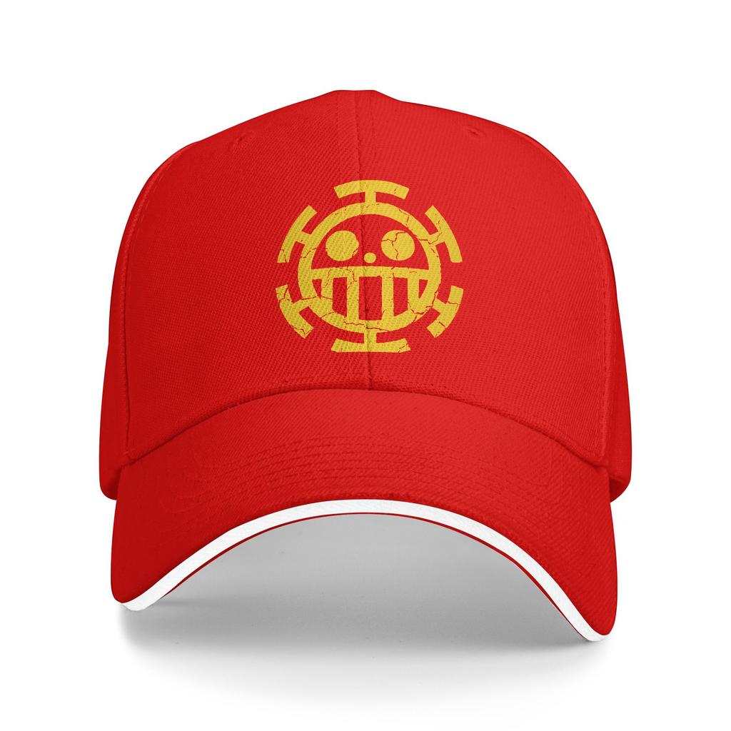 Gorra de Béisbol Anime One Piece Trafalgar Law Popular Gorra Sandwich Unisex Transpirable Gorra Exterior