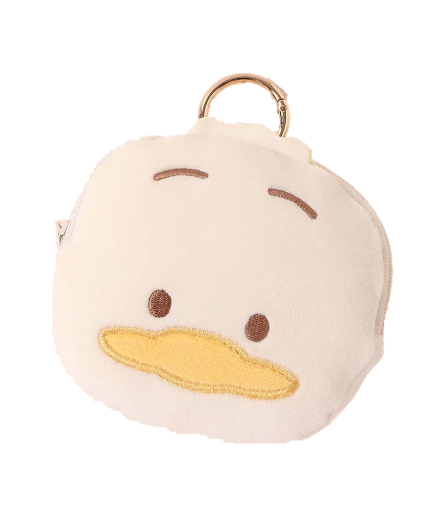 

Bleu Bleuet x Sanrio Characters Mochimochi Pouch with Carabiner, Earphone Pouch, Accessory Case (Pekkle)