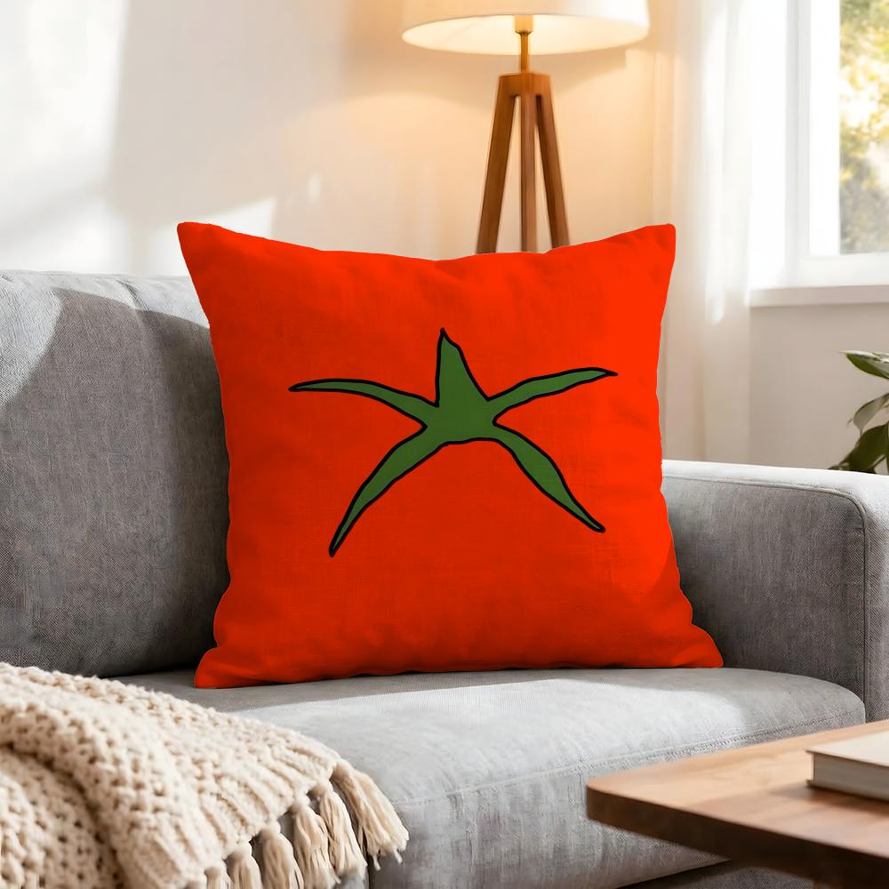 Pattern Tomato Print Cushion Cover 1Pcs Decorative Covers Soft Cushion Case For Sofa Couch Decor 40X40 45X45 Pillowcases