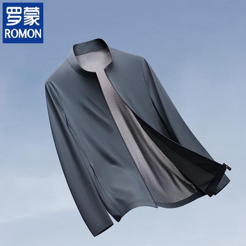 ROMON Men s Breathable Anti-Wrinkle Lapel Jacket 3XL/190