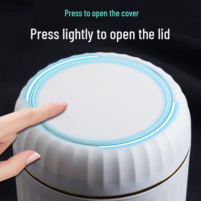 Push-Top Mini Desktop Trash Can for Home and Car