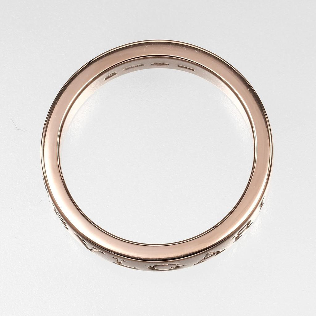 BVLGARI B.ZERO1 Essential Ring Be zero one K18 Pink Gold/diamond #8.6(US Size) 7.4g mens Used