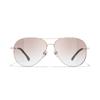 CHANEL fashion trend pilot style sunglasses men and women same style couple style