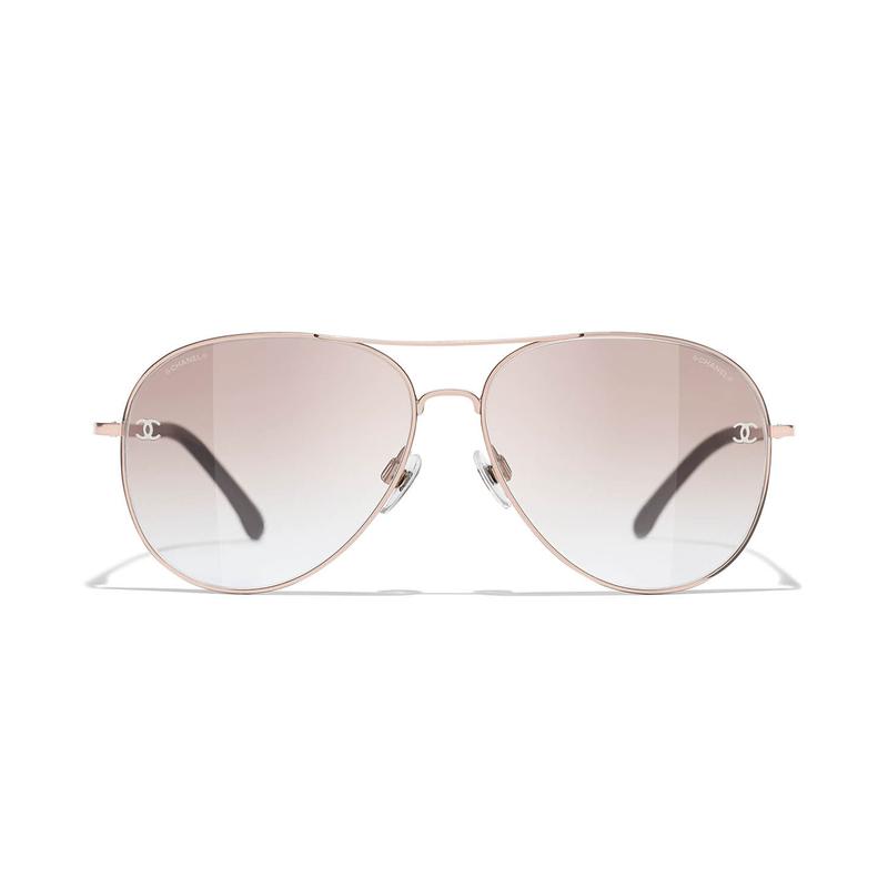 CHANEL fashion trend pilot style sunglasses men and women same style couple style