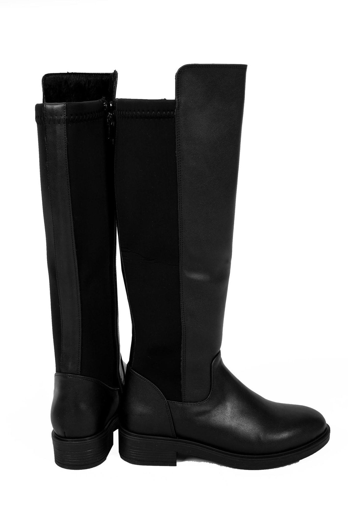 

Women Modern Stylish Fashion Boots Boots Black Heelless Boots 36