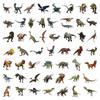 AquaLoach Dinosaur Sticker Set 50 Waterproof PVC Decals T-Rex Triceratops Pteranodon Designs